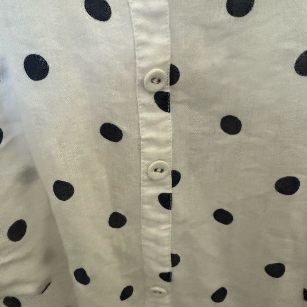 Polka Dot Button-Up Shirt ESSUE MEDIUM - Picture 4 of 16